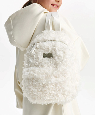 Рюкзак для девочки мягкой формы из экомеха