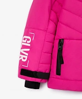 Куртка спортивная зимняя из плащовки для девочки