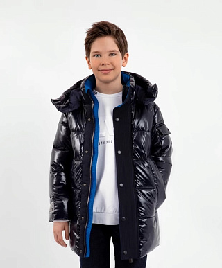 Пальто демисезонное на искуственном пуху для мальчика