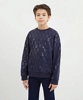 Свитшот с принтом синий для мальчика