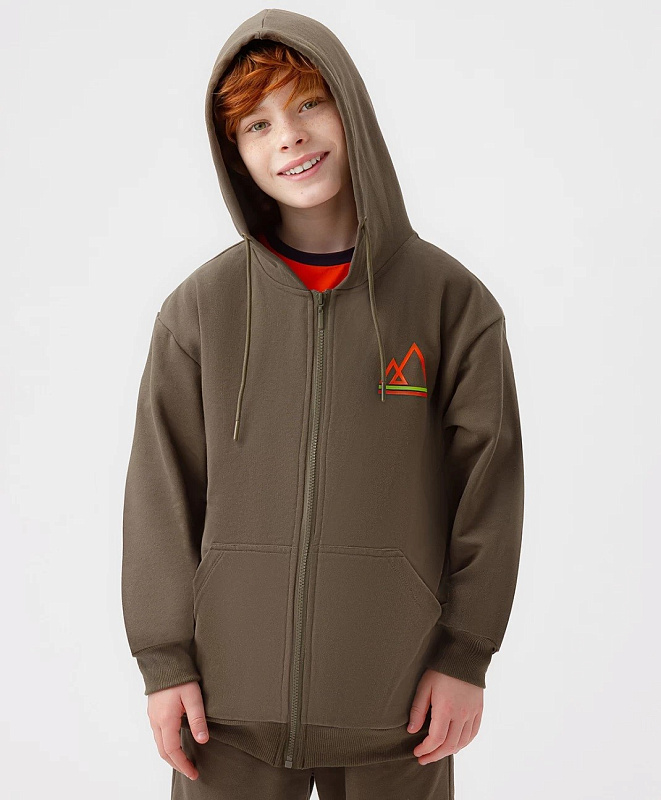 Толстовка с капюшоном на молнии для мальчика