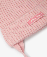 Шапка вязаная с помпоном для девочки