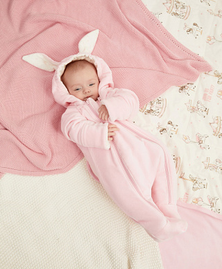 Комбинезон для девочки утепленный трикотажный из велюра