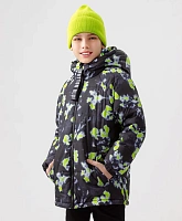 Куртка демисезонная с эффектным принтом для мальчика