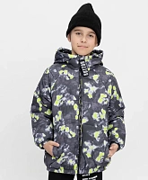 Куртка демисезонная с эффектным принтом для мальчика
