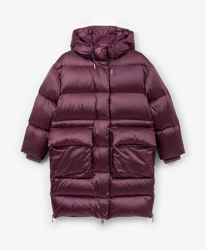 Пальто для девочки зимнее стёганое на натуральном пуху