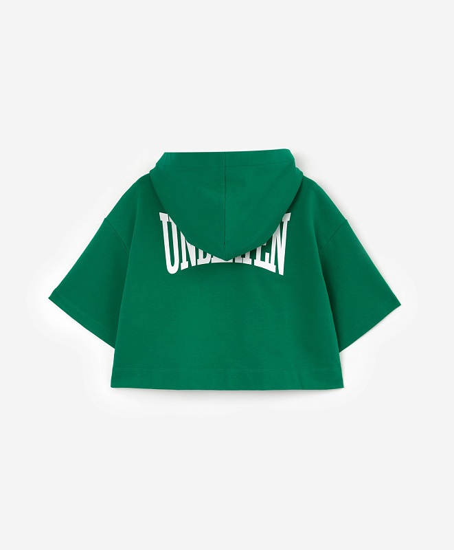 Толстовка с капюшоном на молнии для девочки