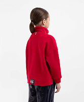 Толстовка флисовая красная для девочки