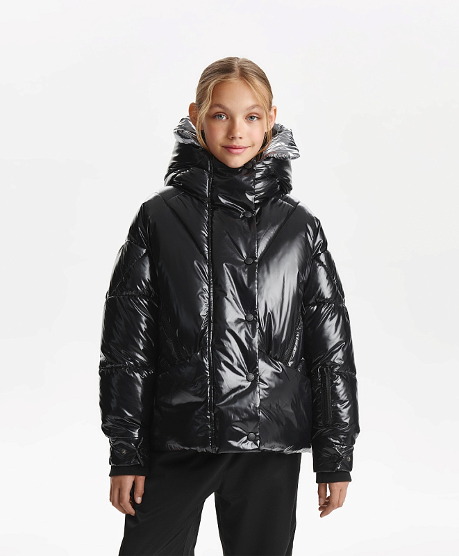 Куртка для девочки зимняя стёганая на искусственном пуху
