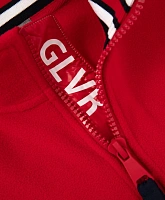 Толстовка флисовая красная для девочки