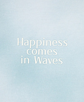 Футболка для мальчика с принтом из мерсеризированного трикотажа голубая