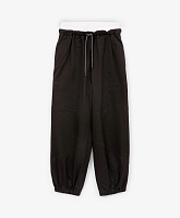 Брюки-джоггеры для девочки черные