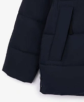 Куртка демисезонная плащевая на искусственном пуху синяя для мальчика