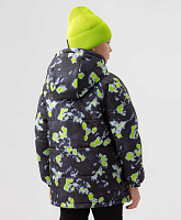 Куртка демисезонная с эффектным принтом для мальчика
