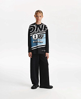 Брюки вязаные для девочки силуэта палаццо