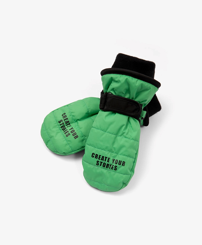 Варежки утепленные плащевые для мальчика