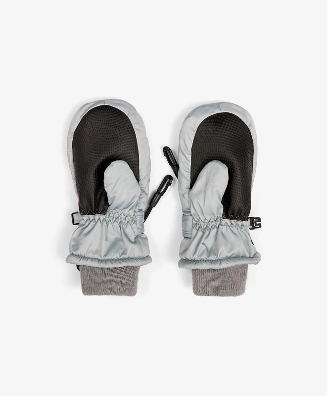 Варежки утепленные для девочки плащевые на подкладке из флиса