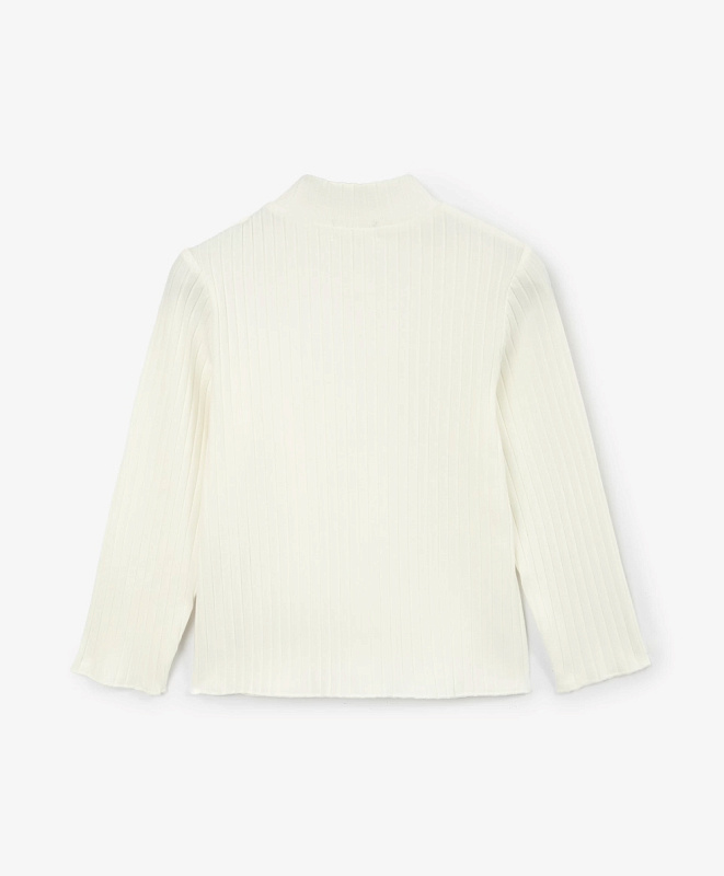 Водолазка для девочки трикотажная в рубчик