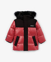 Полупальто для мальчика зимнее на искусственном пуху