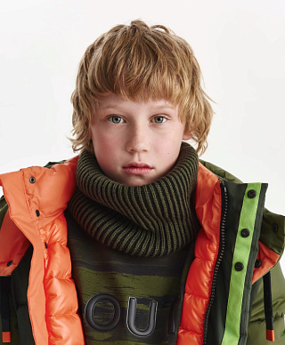 Снуд вязаный для мальчика