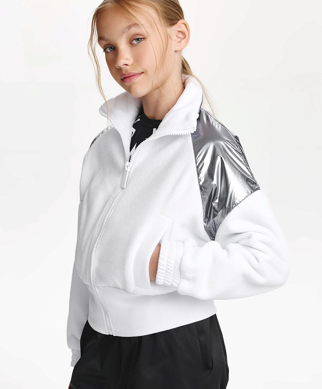 Толстовка распашная для девочки из флиса