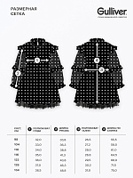 Платье с длинным рукавом в горох для девочки